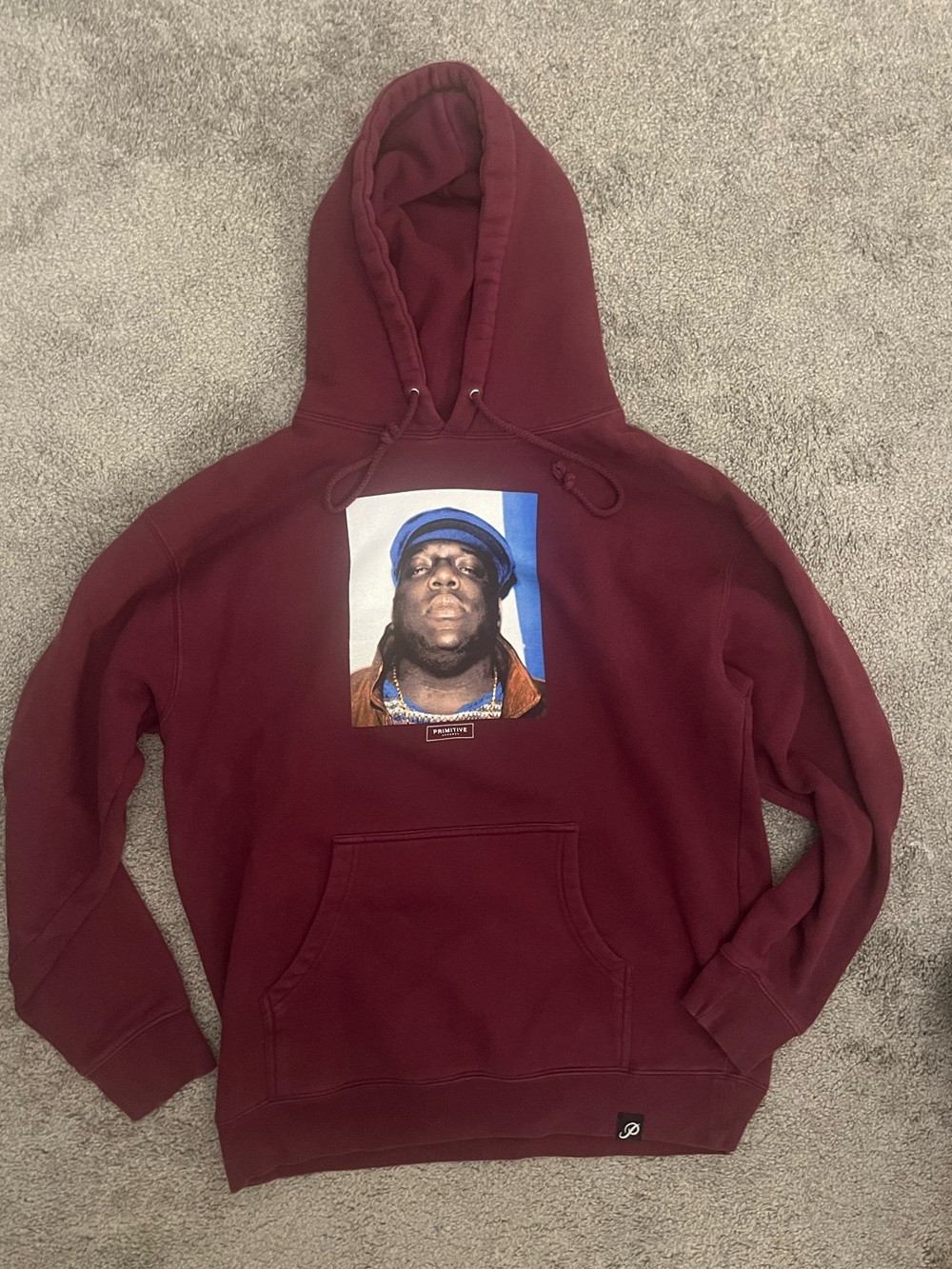 Primitive Notorious Big Maroon Hoodie